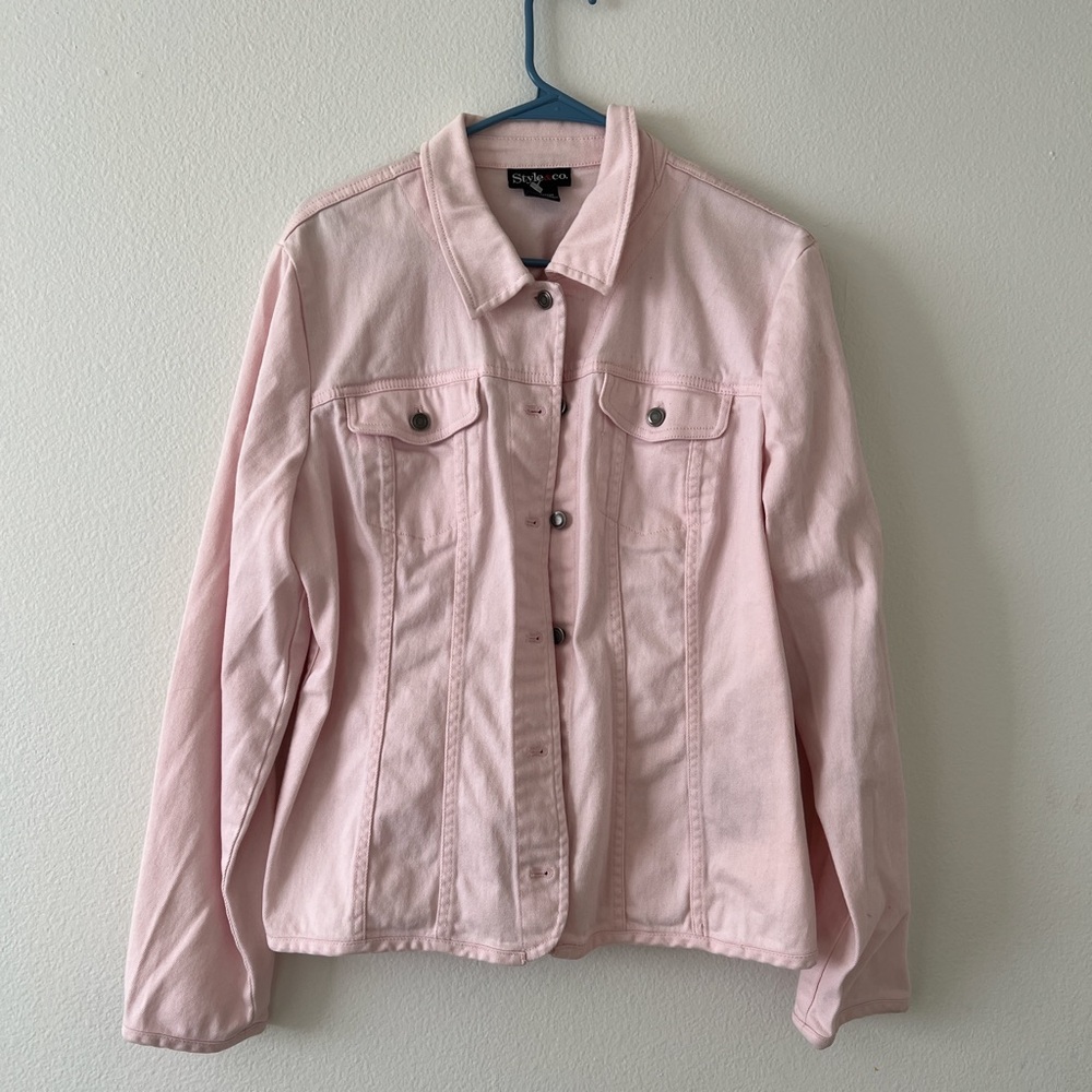 Pink Leather jacket